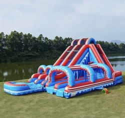 IMG 4448 1717029419 flash dual lane 40 ft Water Slide With Pop Out Fun Slip N Sl Flash 20 ft Dual Lane Slide Original