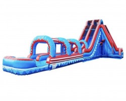 flash dual lane 40 ft Water Slide With Pop Out Fun Slip N Sl Flash 20 ft Dual Lane Slide Original