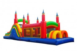 40FT OBSTACLE COURSE WITH SLIDE N TUNNELS 40FT OBSTACLE COURSE WITH SLIDE N TUNNELS Original